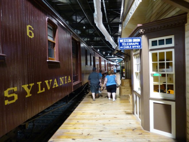 Seeing the sights of the Train Museum
